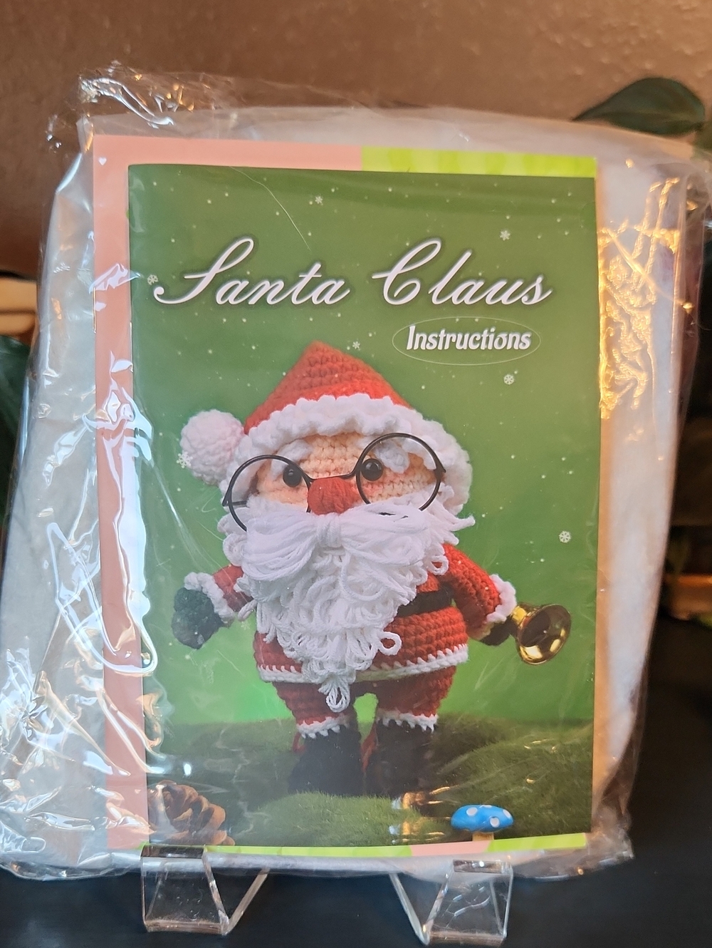 Santa Claus Crochet Kit DIY Craft Kit Stocking Stuffer